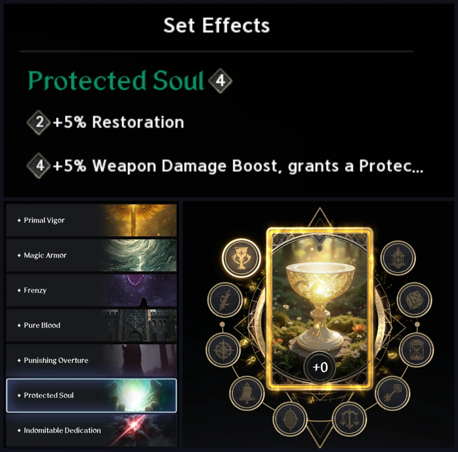 Captura de tela do AION 2: ARCANA — Arcana Cards (3 telas do jogo numa imagem)