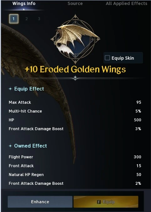 Captura de tela do AION 2: WINGS (4 telas do jogo numa imagem)